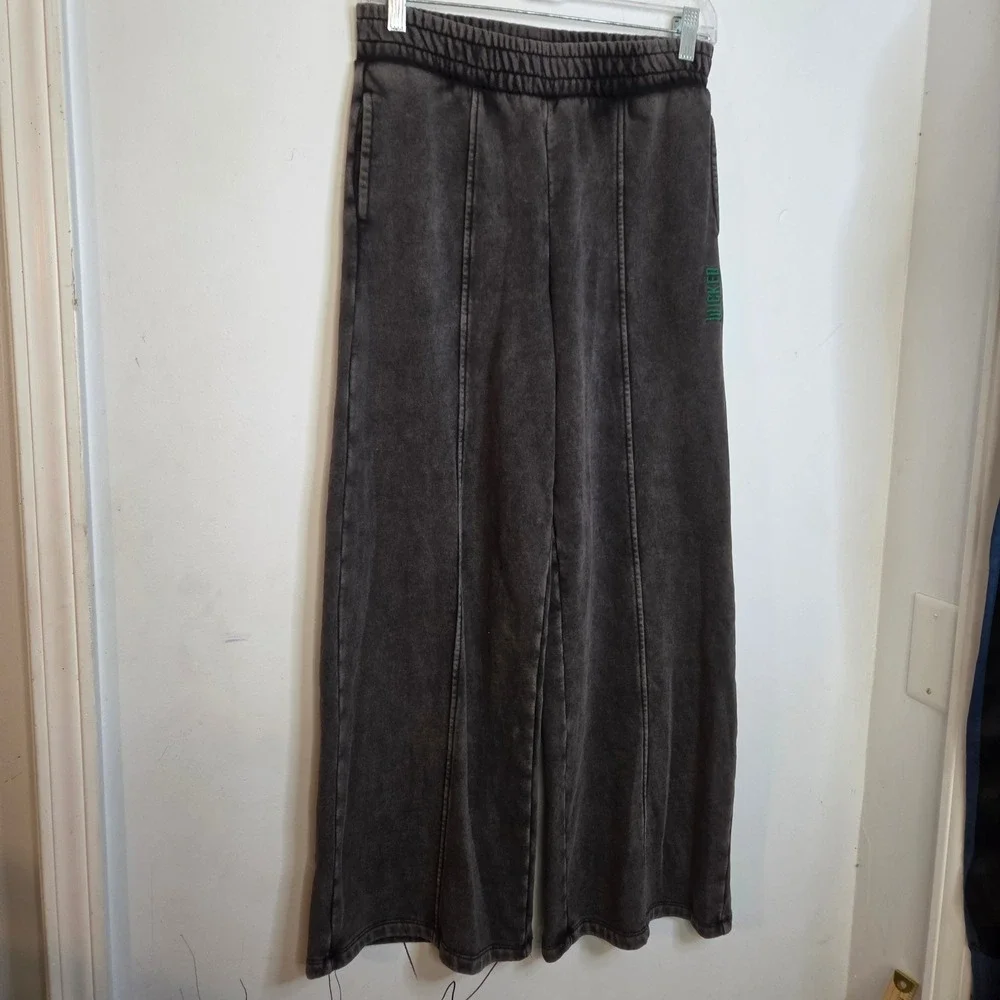 Gap Wicked Youth XXL 14-16 Mineral Wash Wide Leg Fleece Sweatpants Gray